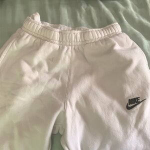 White Nike pants